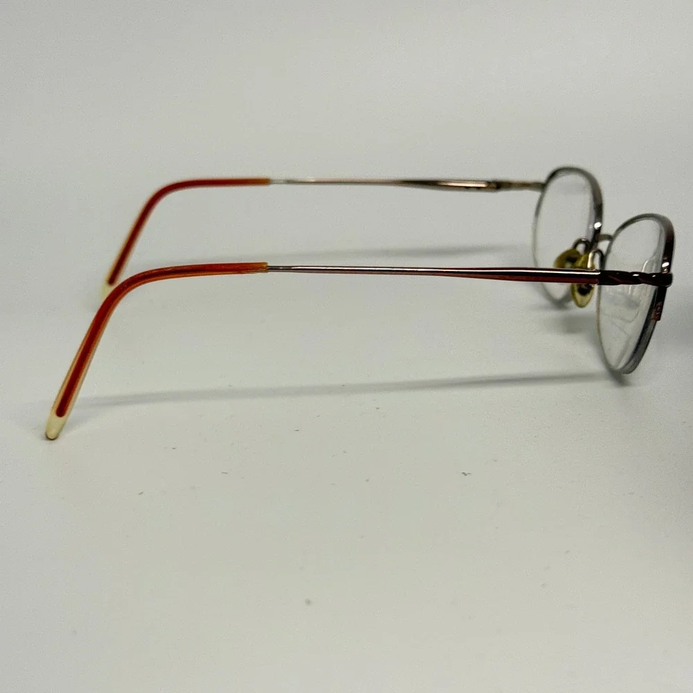 Charmant‎ Eyeglasses Frames Pink Silver Oval Semi Rimless 51-18-135 COLOR-PK
